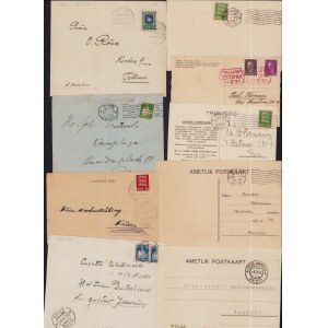 Estonia Group of envelopes & postcards 1930-1937 (9)
