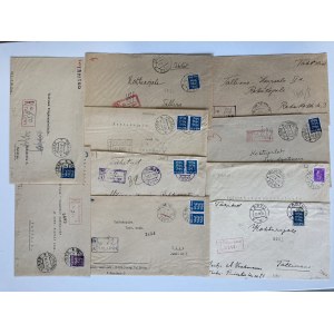 Estonia Group of envelopes 1931-1939 - registered letters & telegraph (10)