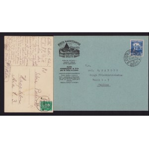 Group of Estonian Cancelled envelope & postcard - AA 1932 & Pirita-Varemed 1936 (2)