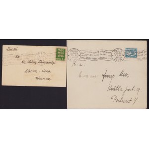 Estonia Group of Envelopes 1933 - Tartu - 10 Üldlaulupeo loterii lõpploosimine jaanipäeval 1933a. laulupeol (2)