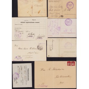 Estonia Group of envelopes, postcards & document (8)