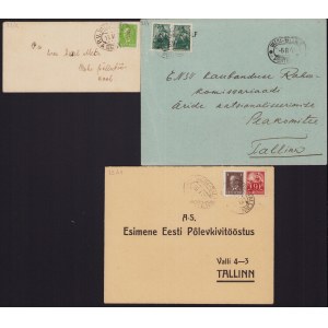 Estonia Group of Envelopes 1938-1941 - Valga-Tallinn Postvagun (3)