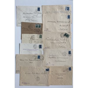 Estonia, Russia USSR - Group of envelopes & postcard 1940-1941 (11)