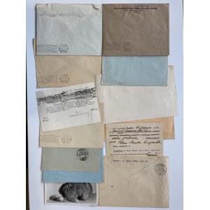 Estonia, Russia USSR - Group of envelopes & postcards 1940-1941 (13)