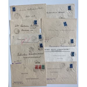 Estonia, Russia USSR - Group of envelopes 1940-1941 (10)