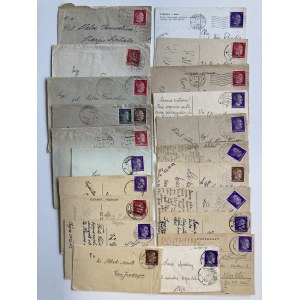 Estonia Group of Cancelled postcards & envelopes - 1941-1944 German occupation (38)