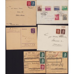 Estonia, German Occupation II World War - Group of envelopes & postcards 1942 (6)