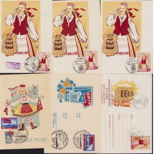 Estonia, Russia USSR - Group of Cancelled postcards & envelopes - Tallinn Üldlaulupidu XX 1960 & 100a. Eesti Laulupidu 1