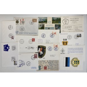 Estonia, Sweden ESTIKA - Group of envelopes & postcards - mostly scouting movement (13)