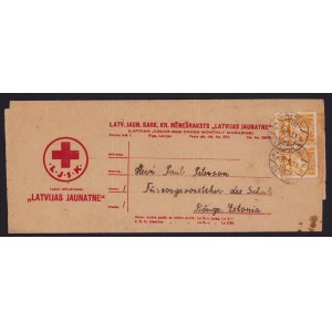 Latvia Junior Red Cross Monthly Magazine envelope 1931