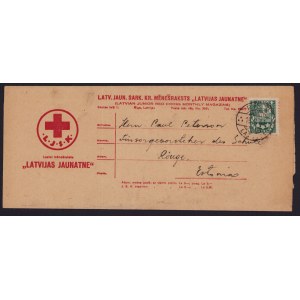 Latvia Junior Red Cross Monthly Magazine envelope 1931