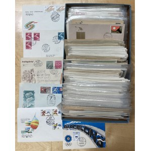 Large collection of envelopes & postcards Olympics, Sport - mostly 1955-1992 Estonia, Russia USSR, Germany DDR, Poland,