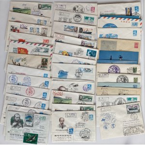 Russia USSR Group of envelopes & postcards - Ships & Expeditions (128)