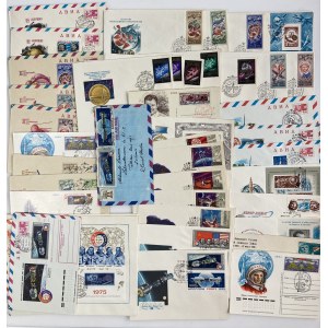 Russia USSR - Group of envelopes & postcards - mostly space (46)