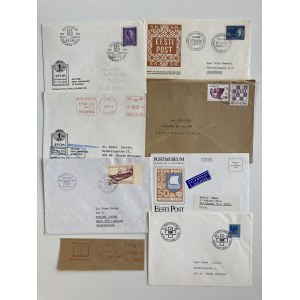 Estonia, Sweden ESTIKA - Group of envelopes & postcard (8)