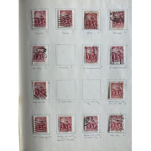 Collection of Estonian stamps with variations