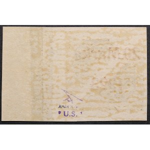 Estonia air mail stamp with 20 Marka 1923 overprint on 5 Marka (1.25mm between 0 & M)