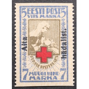 Estonia Red Cross stamp with Aita hädalist overprint 1923