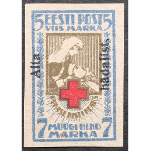 Estonia Red Cross stamp with Aita hädalist overprint 1923