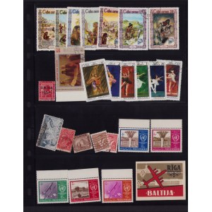 Lot of World Stamps: Cuba, Egypt, Afghan, Spain, Denmark, Australia, Russia, USSR, Vietnam, Latvia, Hungary, Germany etc