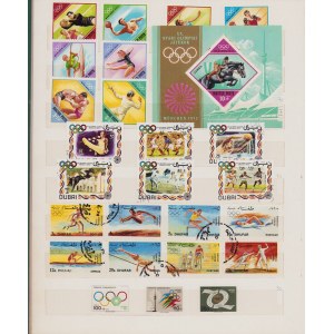 Collection of World Stamps - Olympics - mostly Munich 1972, Montreal 1976, Moscow 1980, Calgary 1988