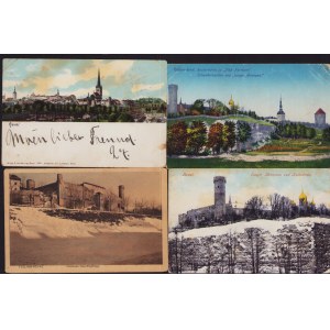 Estonia, Russia Group of postcards - Tallinn, Reval - Toompea loss - Riigikogu, Pikk Hermann & Katedraal, Roosi-kants