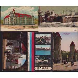 Estonia, Russia Group of postcards - Tallinn, Reval - Wiruwäraw, Merimeeste Kodu, Saia tänav (5)