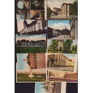 Estonia, Russia Group of postcards - Tartu, Dorpat - Raatus, Wabaülikool, Maarja kirik, Jüri kirikSaksa teater, Rauteeja