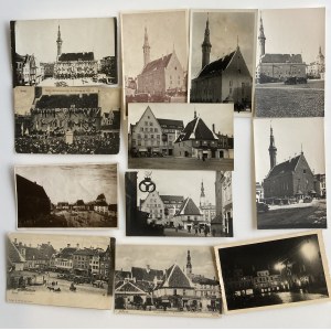 Estonia Group of postcards - sights of Tallinn, Town Hall and Square (12)