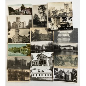 Estonia Group of postcards - Vasalemma, Puurmani, Alu, Atla, Sangaste, Kehtna & Koluvere castles and mansions (17)