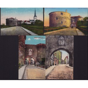 Estonia, Russia Group of postcards - Tallinn, Reval - Paks Margareta, Ranna värav (4)