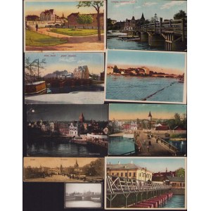 Estonia, Russia Group of postcards - Tartu, Dorpat - Puusild, Vabadussild (9)