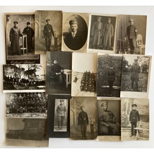 Group of postcards - mostly people in uniform, military (25)