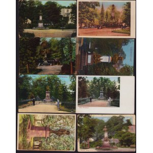 Estonia, Russia Group of postcards - Tartu, Dorpat - Monuments G. Adolf, Barklay, Baer (8)