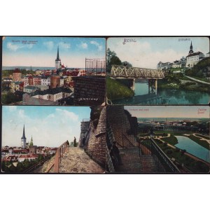 Estonia, Russia Group of postcards - Tallinn, Reval - Toompea uuel trepil, Vaade Toompealt before 1918 (4)