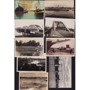 Estonia, Russia Group of postcards - Pärnu - Vallikraav, Paadisadam, Sild (9)