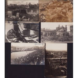 Estonia Group of postcards - Narva after bombing & Narvas disabled people's day 1923 before 1940 (6)