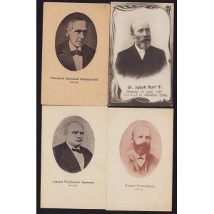Estonia Group of postcards - J.W. Jannsen, Fr.R. Kreutzwald, J. Hurt, A. Weisenberg (4)