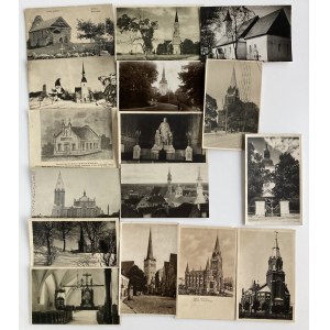 Estonia, German Occupation - Group of postcards - Churches (16)