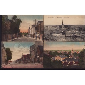 Estonia Group of postcards - Rakvere - Rakvere üldvaade, Lai tn, Peterburi tn (4)
