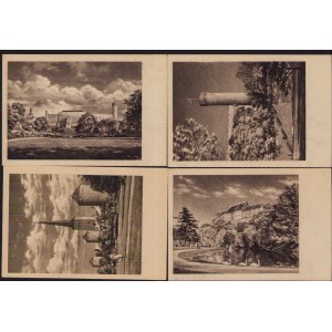 Estonia Group of postcards - Tallinn - Pikk Hermann, Majad Toompea veerul, Tornide väljak, Toompea kindlus before 1940