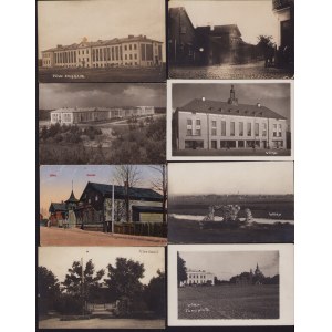 Estonia Group of postcards - Võru - Turu plats, Kasarmud, Kannel, Ohvitseride kodu (8)