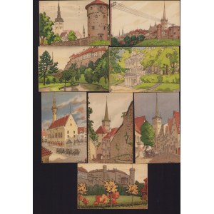 Estonia Group of postcards - Sights of Tallinn (8)