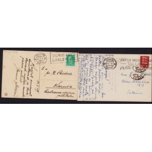 Estonia Group of postcards 1929-1939 - Tallinn - Silmad lahti liiklemisel & Fair Talinn 24 aug. - 2 sept. 1929 (2)