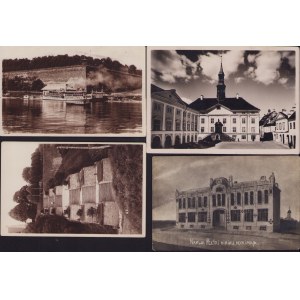 Estonia Group of postcards - Narva - Sadam, Kivitrepp, Raekoda, Peetri kiriku koolimaja before 1940 (4)