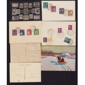 Estonia Group of postcards - Tallinn Filatelistide Päev I, IV, VI, VII 1934-1940 (7)
