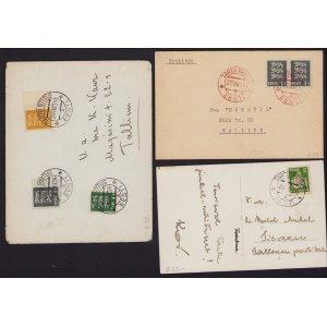 Group of Estonian cancelled postcard & envelopes - Tartu Näitus 1934 (3)