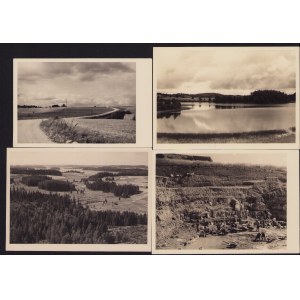 Estonia Group of postcards - Vana-Irboska gypsum mine, Kurgjärv, sight from Apteekrimägi, Tarvastu before 1940 (4)