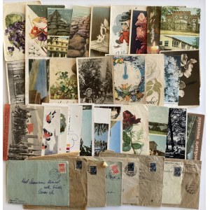 Group of postcards & envelopes - mostly Russia USSR (84)