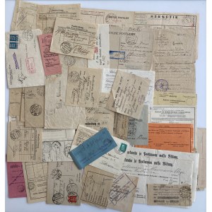 Estonia, Russia, II World War German Occupation documents, postcards, envelopes etc. (68)